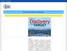 Tablet Screenshot of doctrina-juridica.planetaius.com.ar