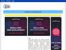 Tablet Screenshot of codigos-de-fondo.planetaius.com.ar